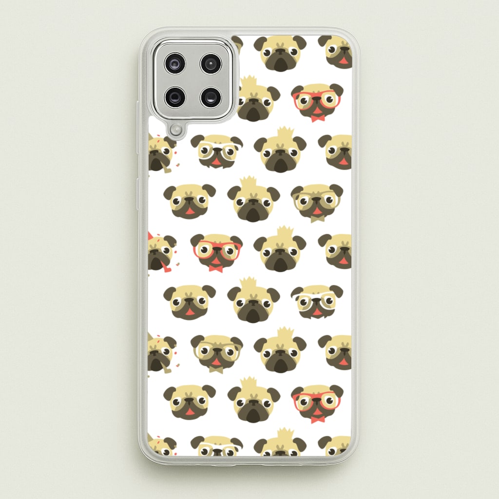 Pug Life - Pug Pattern - Phone Case for Galaxy A12