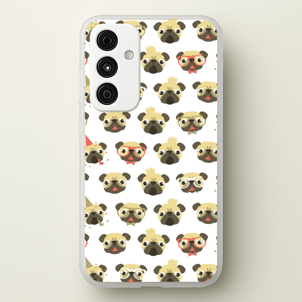 Pug Life - Pug Pattern - Phone Case for Galaxy A55