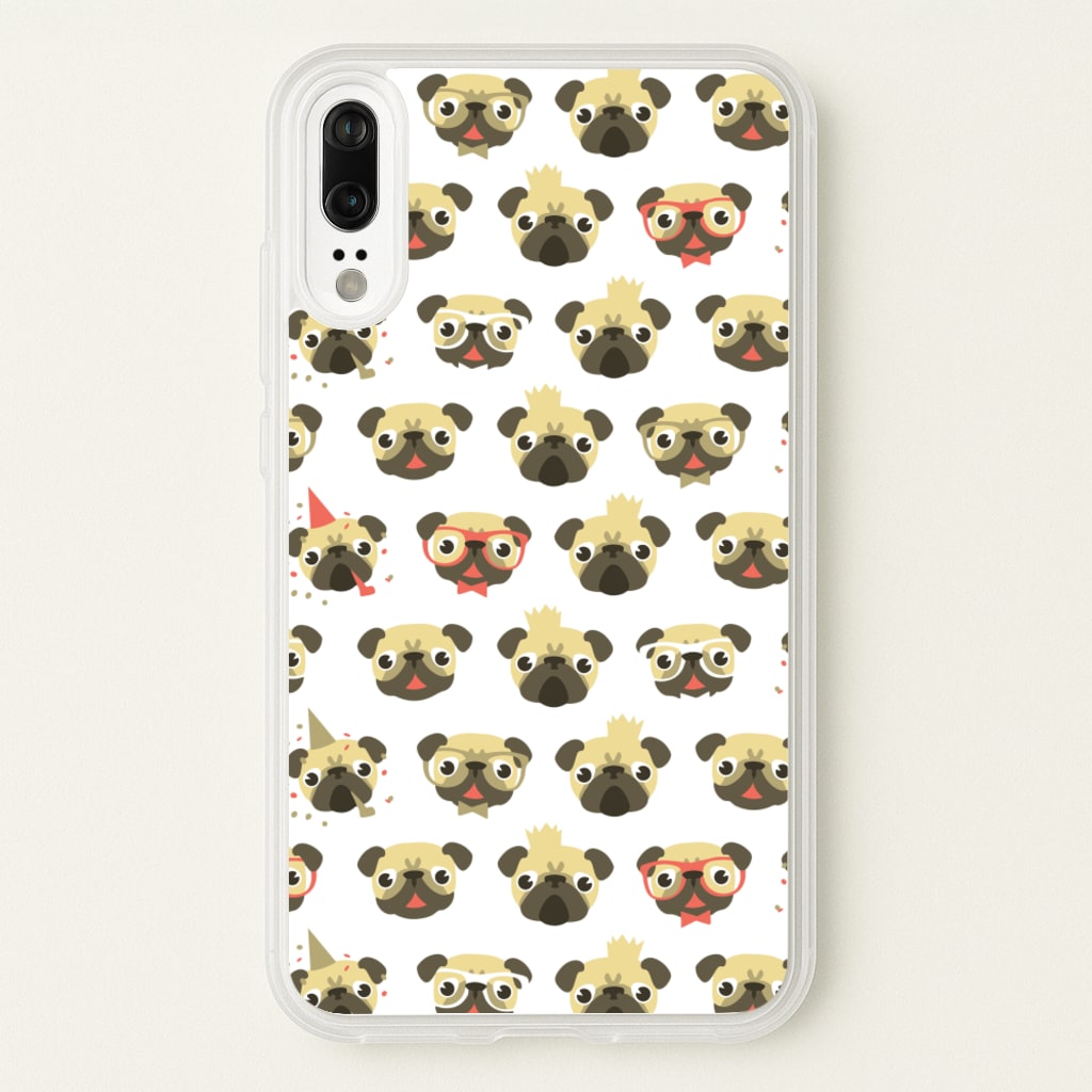 Pug Life - Pug Pattern - Phone Case for Huawei P20