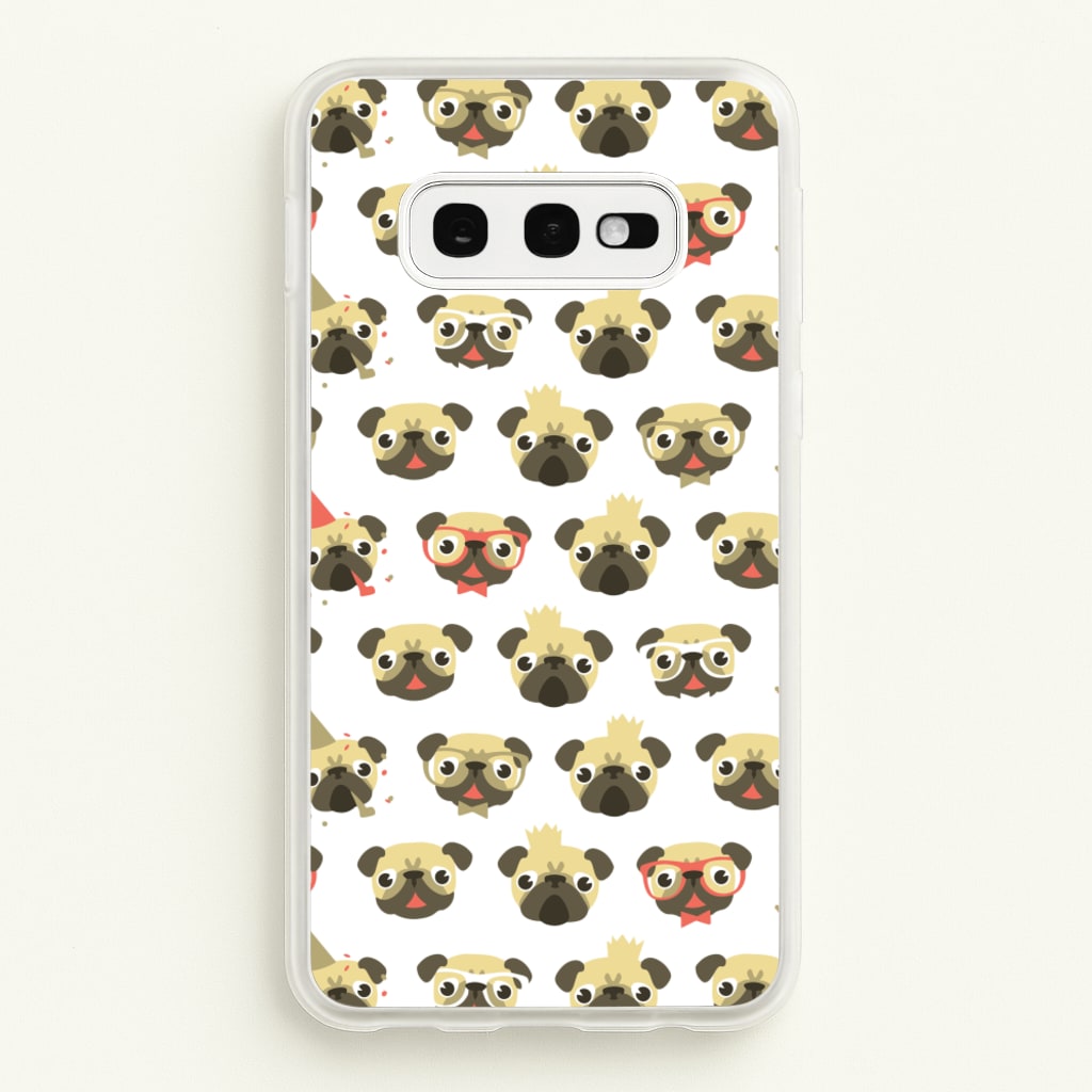 Pug Life - Pug Pattern - Phone Case for Galaxy S10e