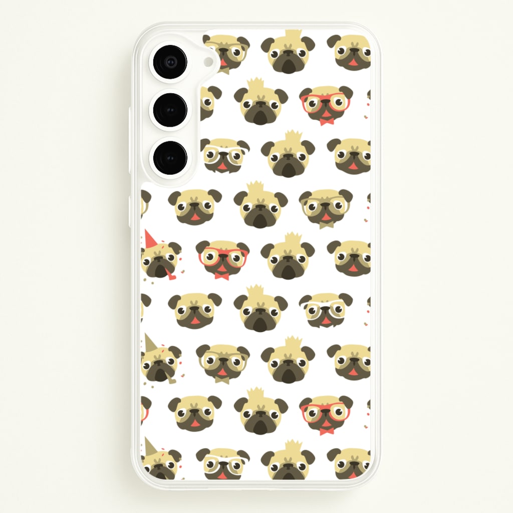 Pug Life - Pug Pattern - Phone Case for Galaxy S23