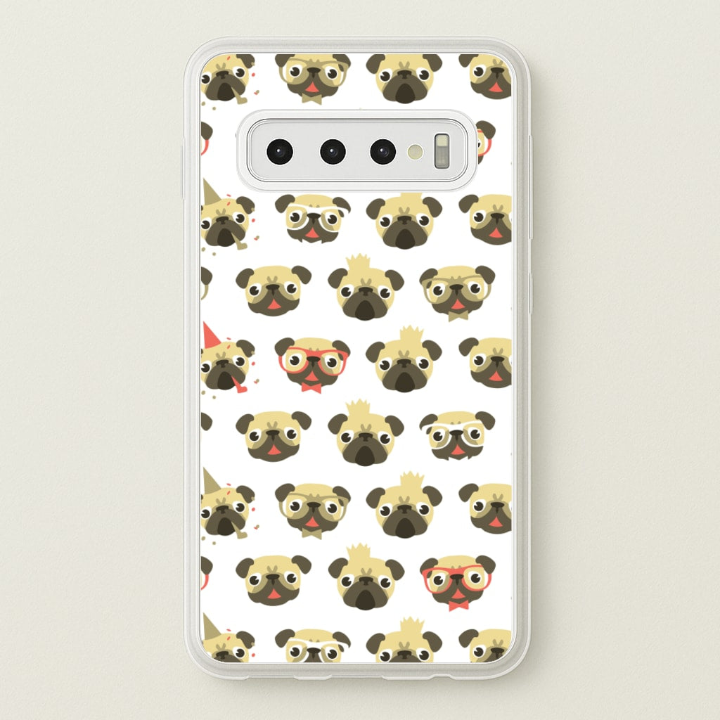 Pug Life - Pug Pattern - Phone Case for Galaxy S10