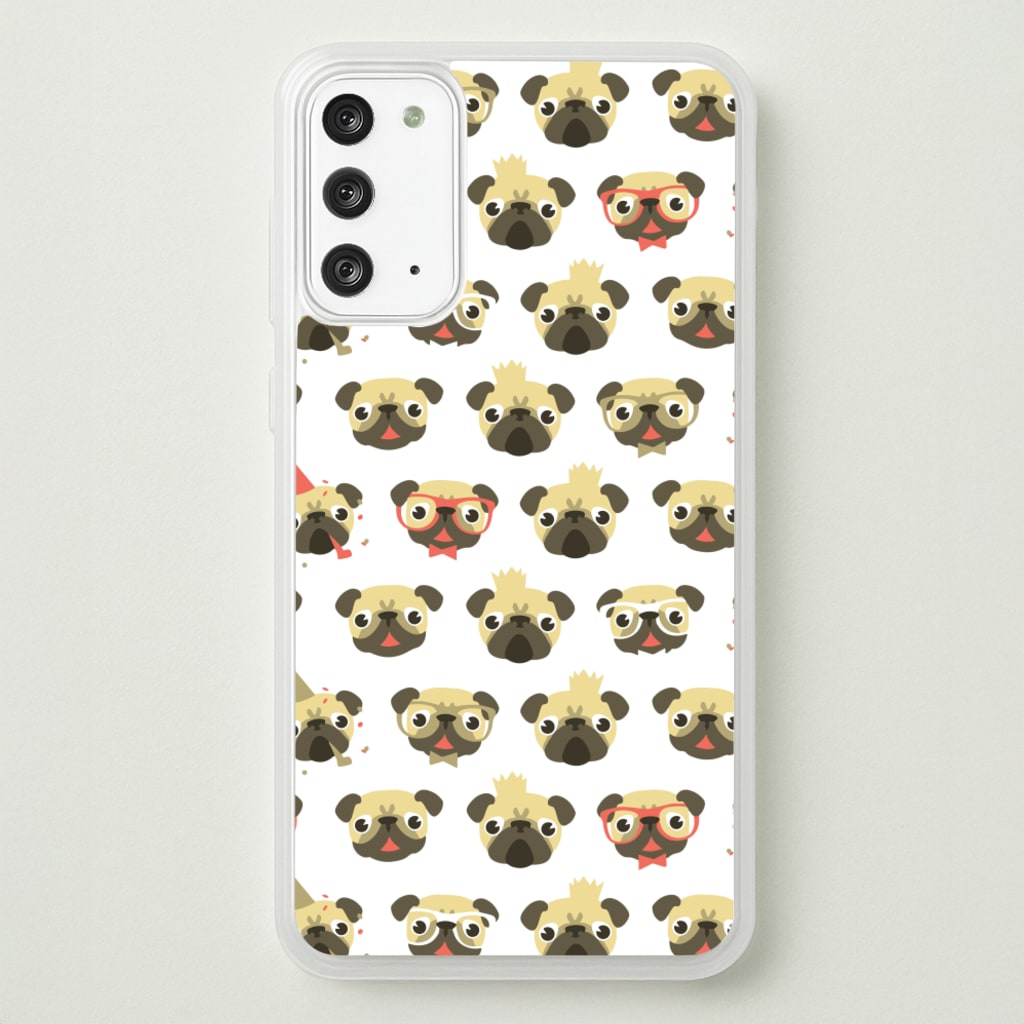 Pug Life - Pug Pattern - Phone Case for Galaxy Note 20