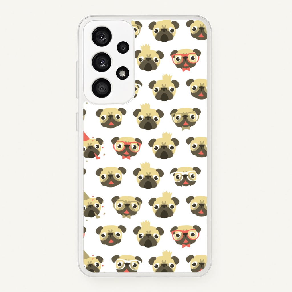 Pug Life - Pug Pattern - Phone Case for Galaxy A53