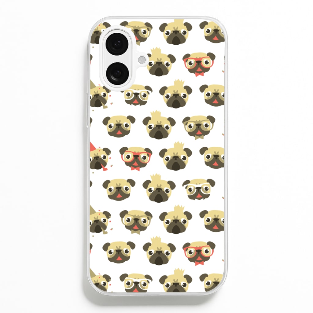 Pug Life - Pug Pattern - Phone Case for iPhone 16 Plus