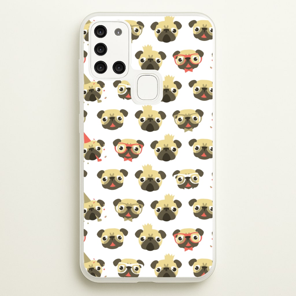 Pug Life - Pug Pattern - Phone Case for Galaxy A21s