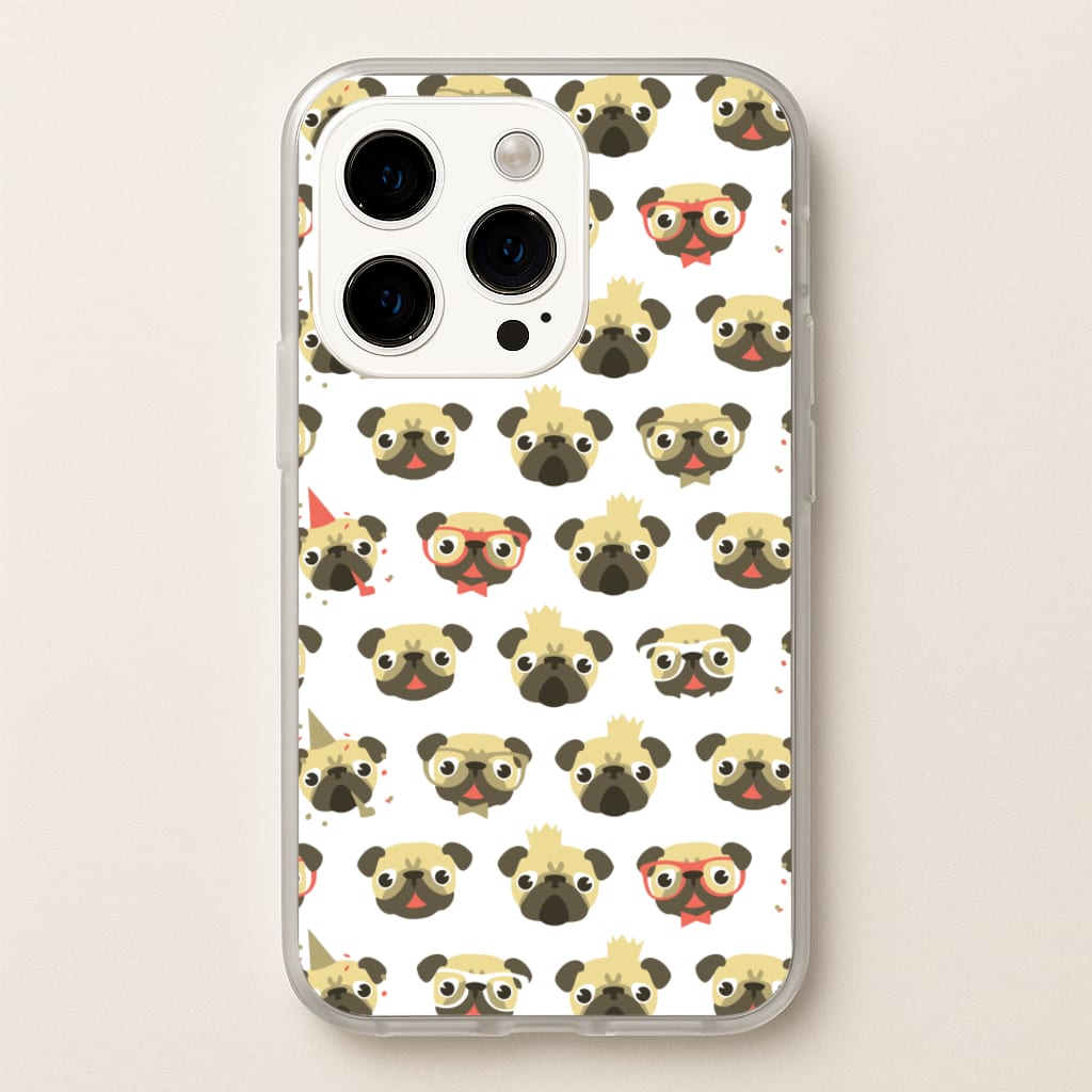 Pug Life - Pug Pattern - Phone Case for iPhone 15 Pro