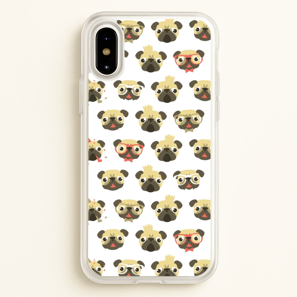 Pug Life - Pug Pattern - Phone Case for iPhone X / XS