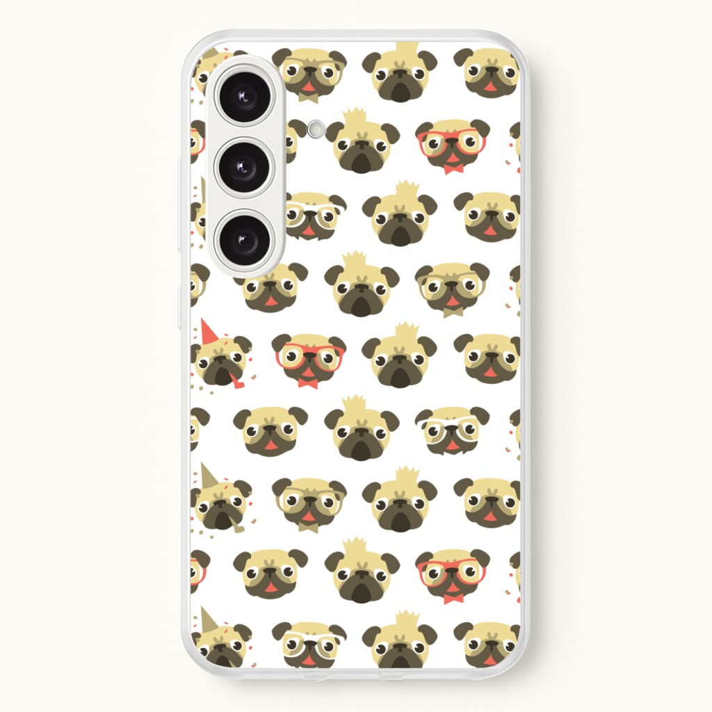 Pug Life - Pug Pattern - Phone Case for Galaxy S24