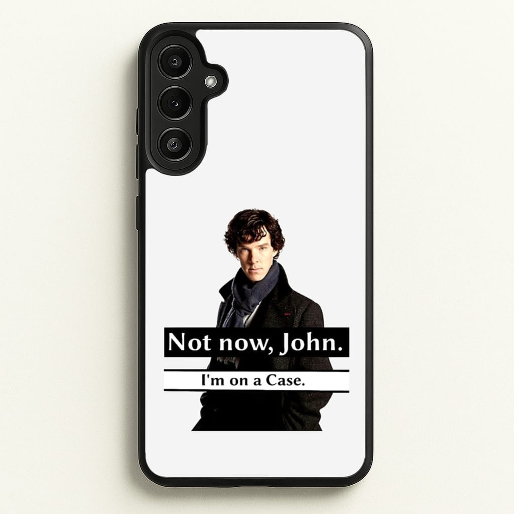I'm on a Case Holmes Pun - Sherlock Phone Case for Galaxy A34