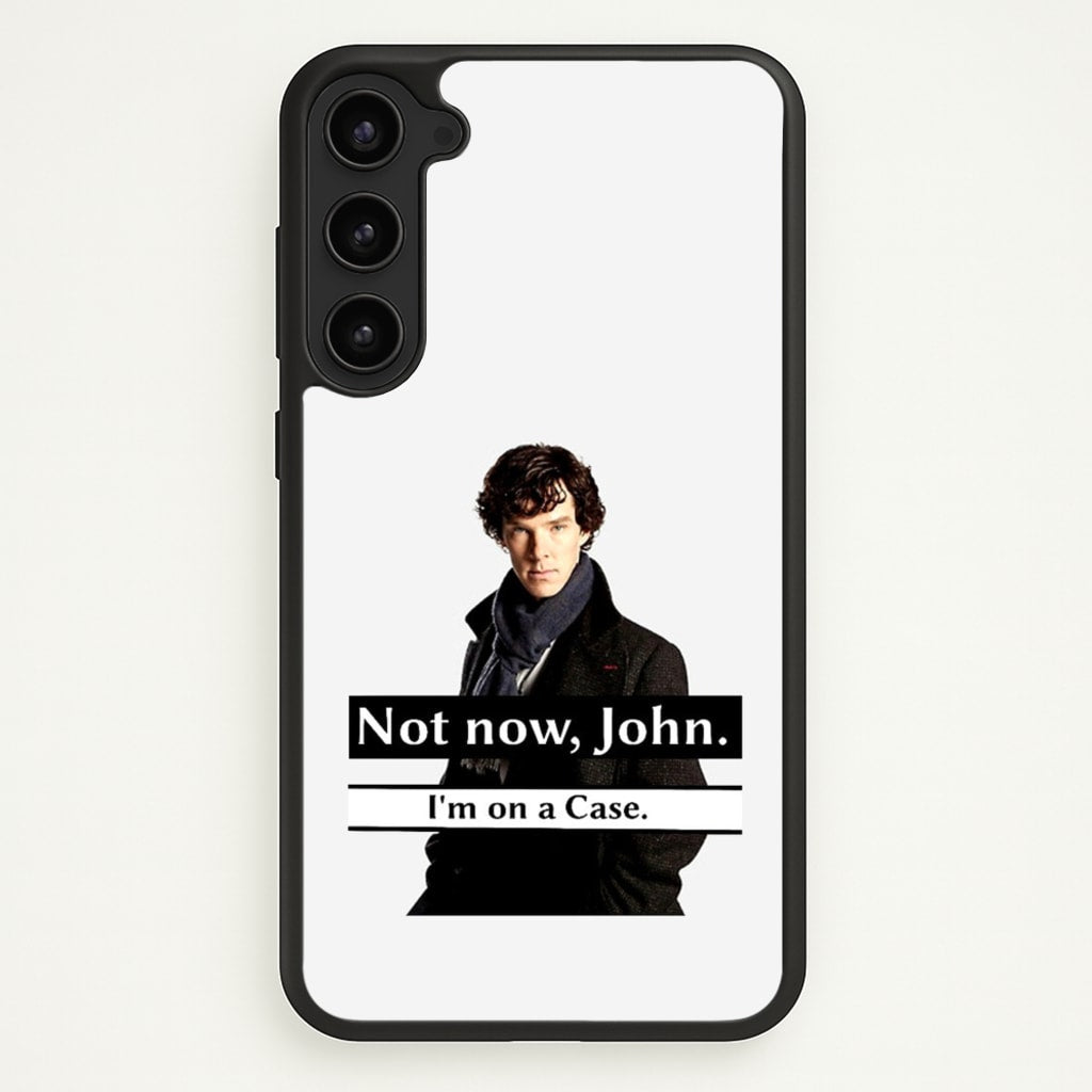 I'm on a Case Holmes Pun - Sherlock Phone Case for Galaxy S23 Plus