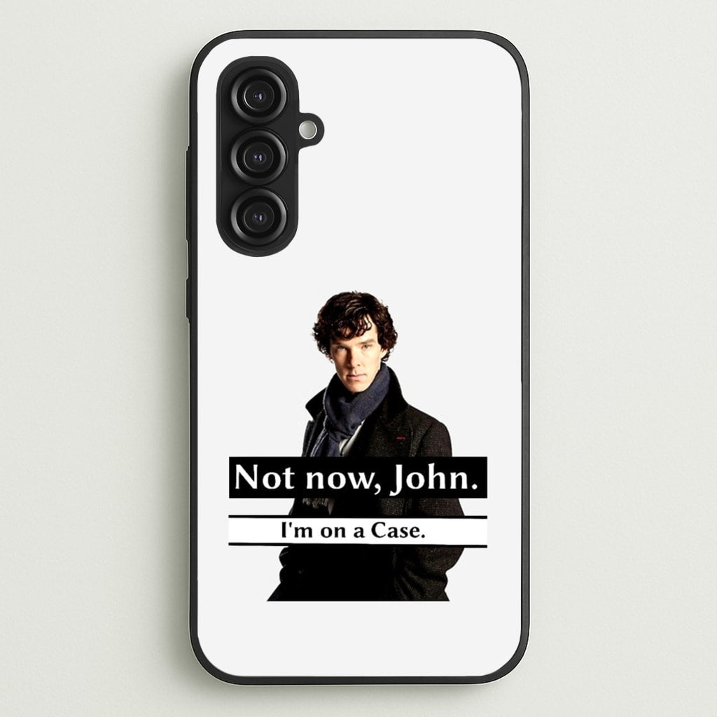I'm on a Case Holmes Pun - Sherlock Phone Case for Galaxy S23FE