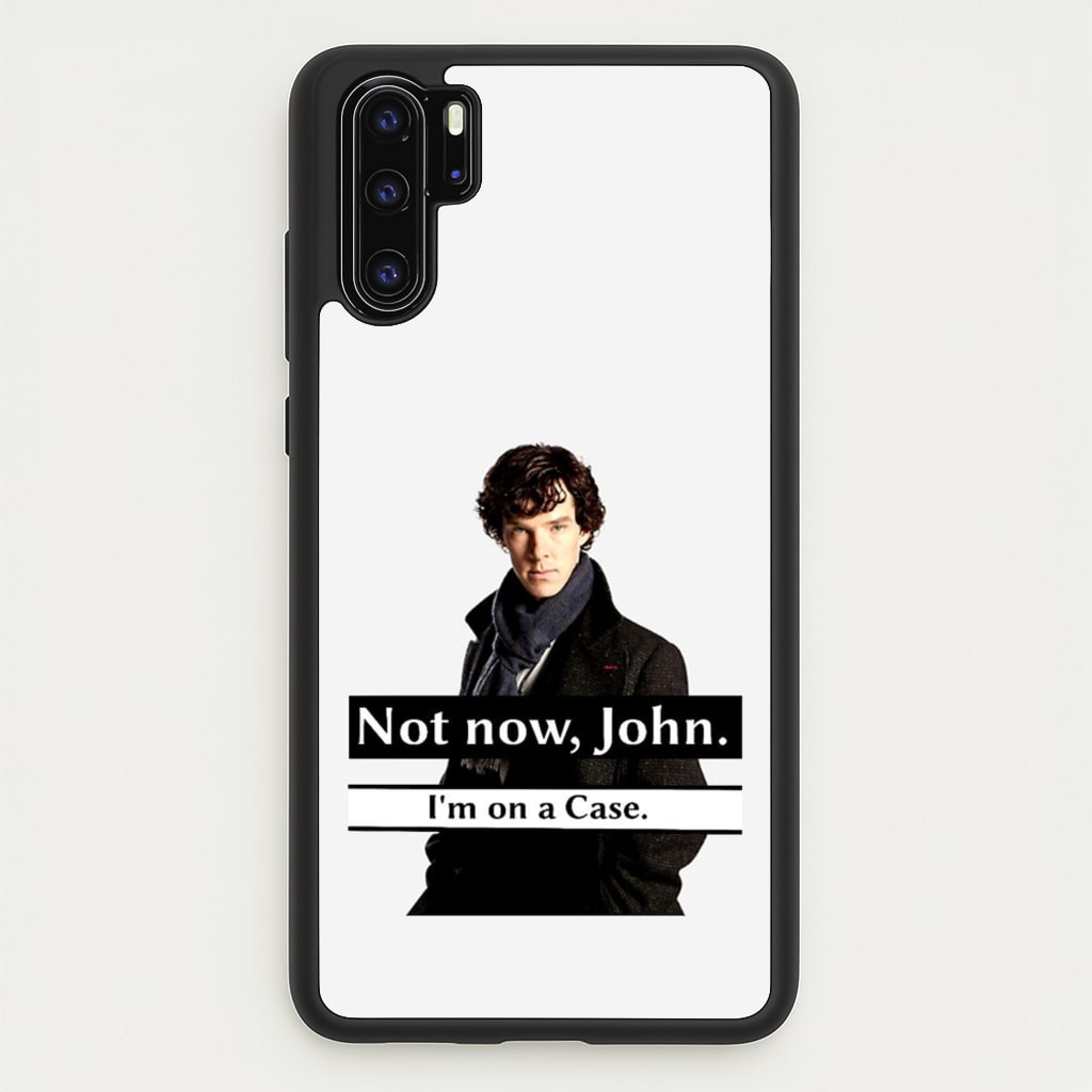 I'm on a Case Holmes Pun - Sherlock Phone Case for Huawei P30 Pro