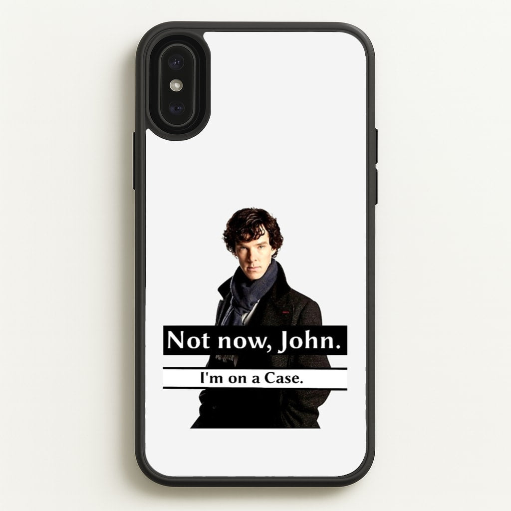 I'm on a Case Holmes Pun - Sherlock Phone Case for iPhone XS Max