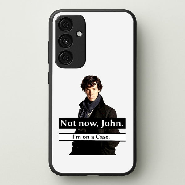 I'm on a Case Holmes Pun - Sherlock Phone Case for Galaxy A35