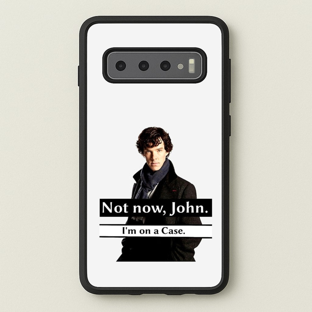 I'm on a Case Holmes Pun - Sherlock Phone Case for Galaxy S10 Plus