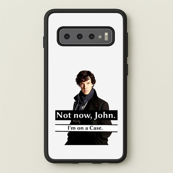I'm on a Case Holmes Pun - Sherlock Phone Case for Galaxy S10 Plus