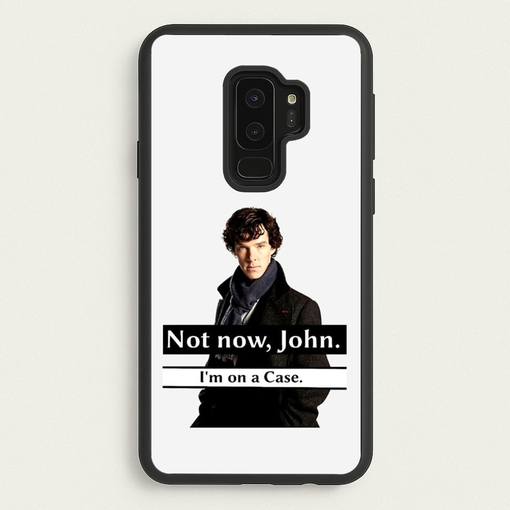 I'm on a Case Holmes Pun - Sherlock Phone Case for Galaxy S9 Plus