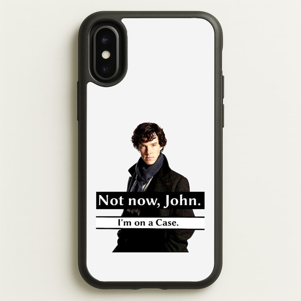 I'm on a Case Holmes Pun - Sherlock Phone Case for iPhone X / XS