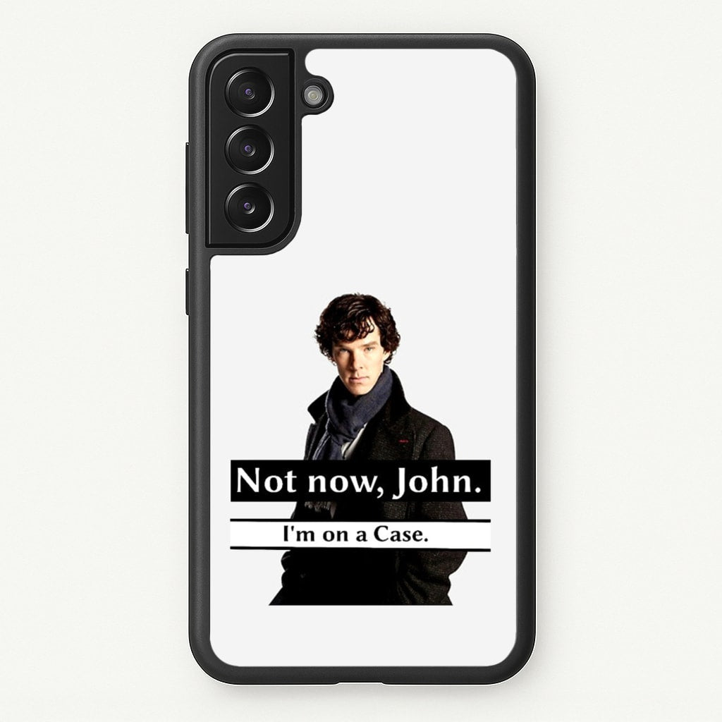 I'm on a Case Holmes Pun - Sherlock Phone Case for Galaxy S21