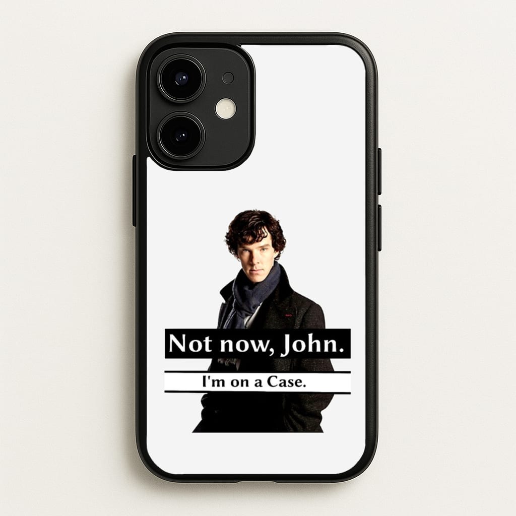 I'm on a Case Holmes Pun - Sherlock Phone Case for iPhone 12 / 12 Pro