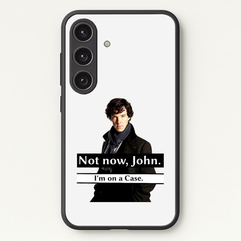 I'm on a Case Holmes Pun - Sherlock Phone Case for Galaxy S25 Plus