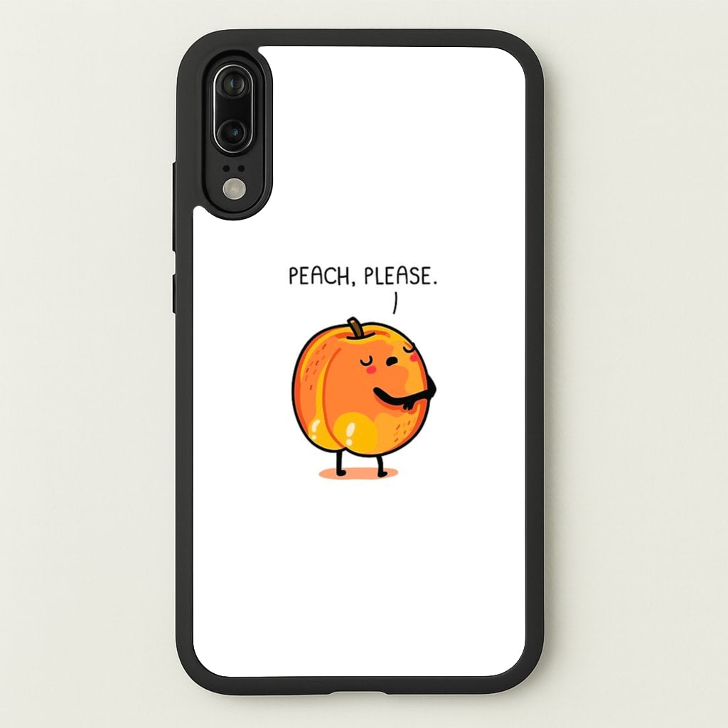 Peach, Please - Funny Pun - Phone Case for Huawei P20
