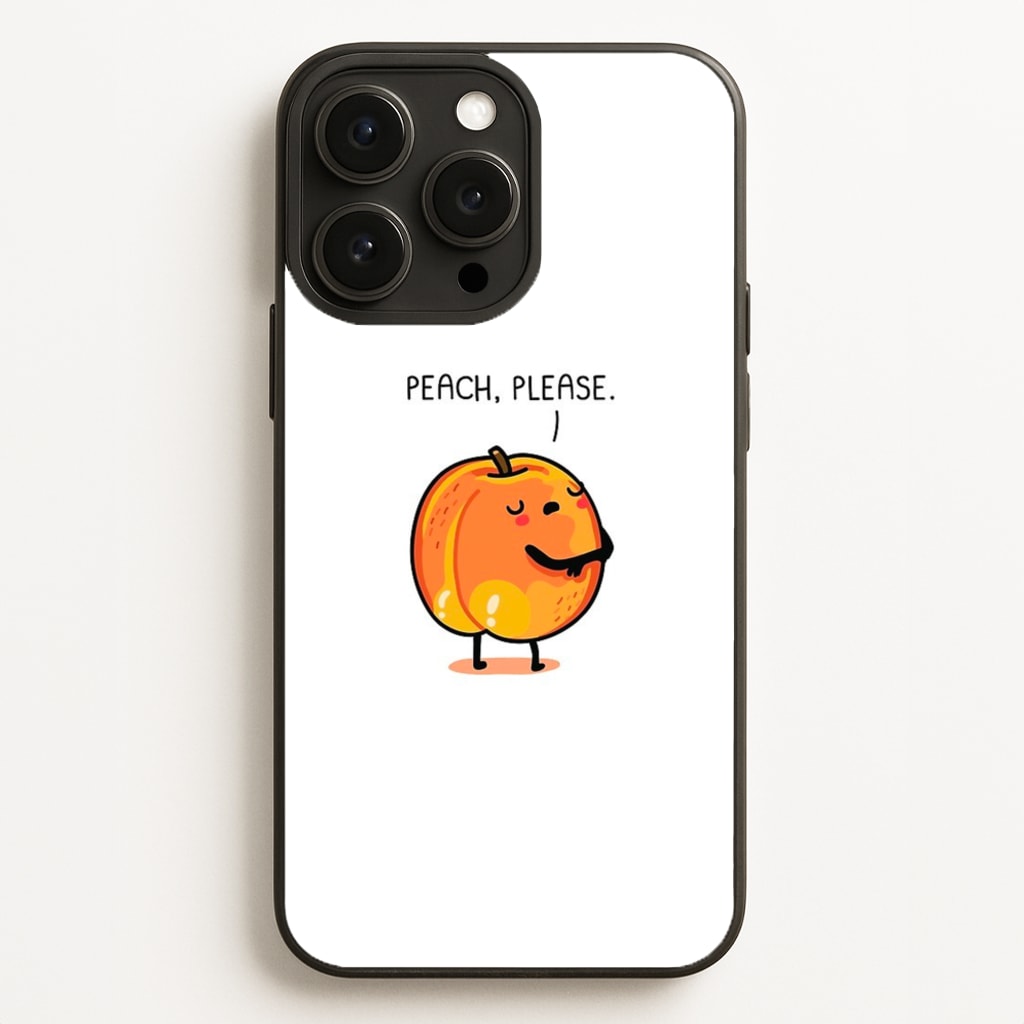 Peach, Please - Funny Pun - Phone Case for iPhone 12 Pro Max