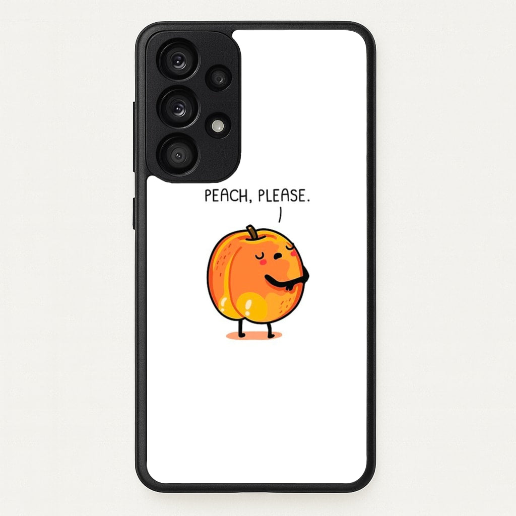Peach, Please - Funny Pun - Phone Case for Galaxy A33