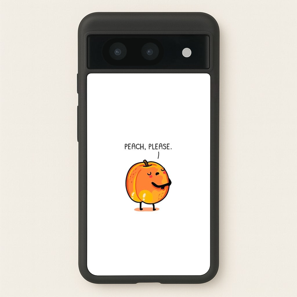 Peach, Please - Funny Pun - Phone Case for Google Pixel 8a