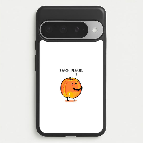 Peach, Please - Funny Pun Phone Case for Google Pixel 10 Pro XL