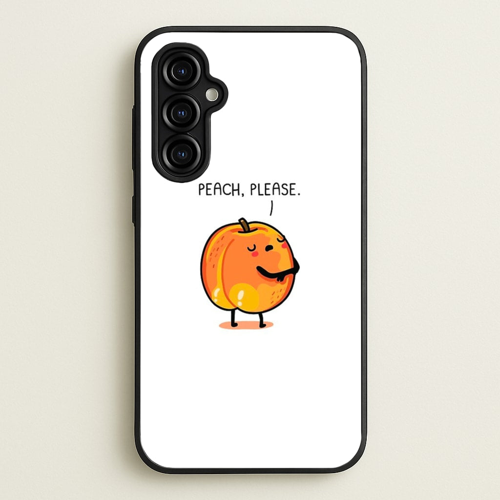 Peach, Please - Funny Pun - Phone Case for Galaxy A54