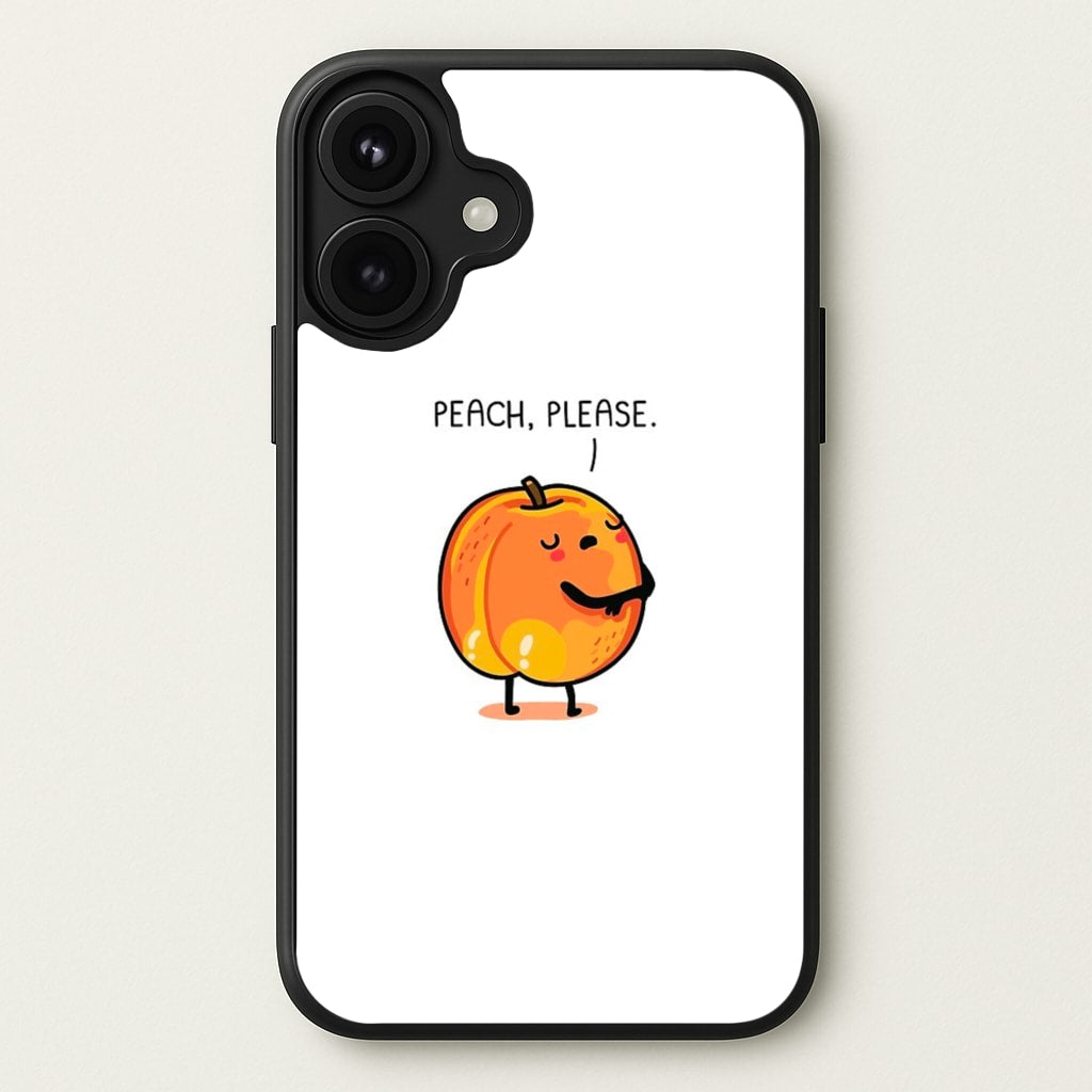 Peach, Please - Funny Pun Phone Case for iPhone 17