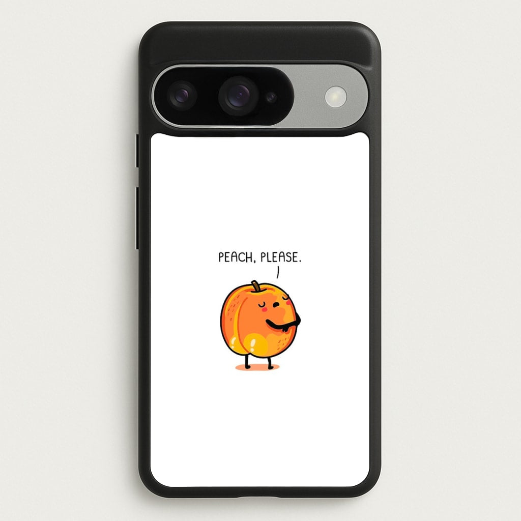 Peach, Please - Funny Pun Phone Case for Google Pixel 10 / 10 Pro