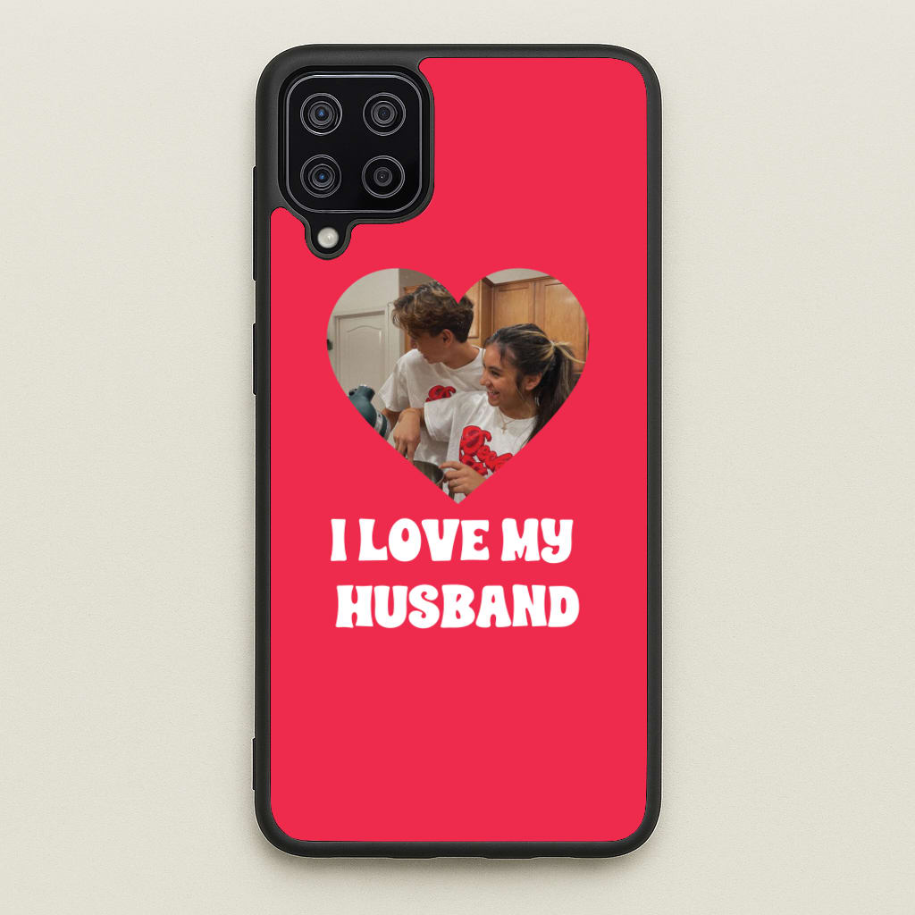 I Love My Husband - Personalised Couples - Personalised Valentine's Day Phone Case for Galaxy A12