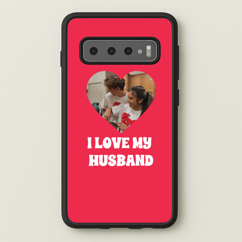 I Love My Husband - Personalised Couples - Personalised Valentine's Day Phone Case for Galaxy S10