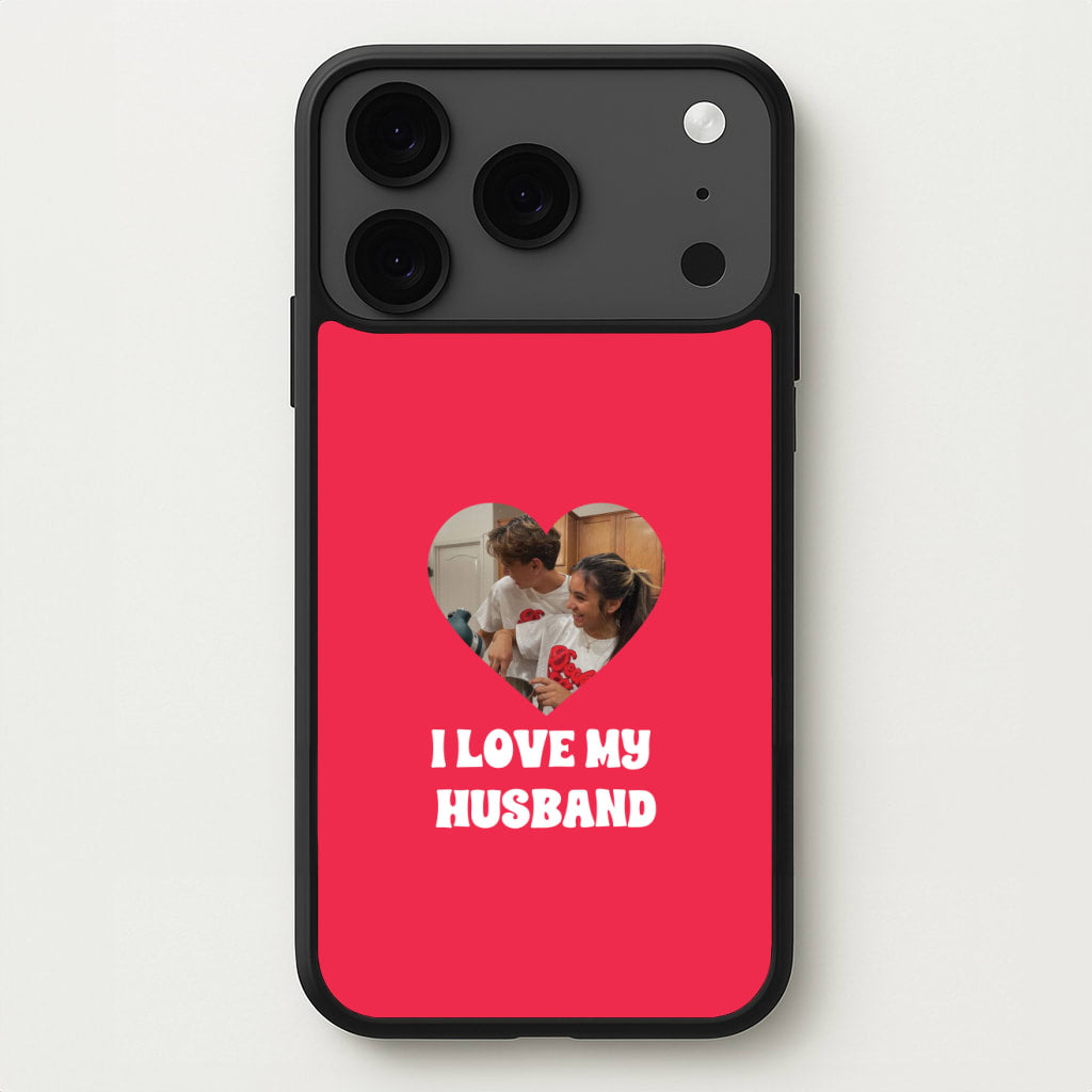 I Love My Husband - Personalised Couples Phone Case for iPhone 17 Pro