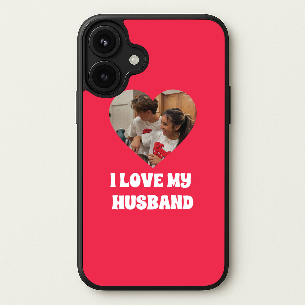 I Love My Husband - Personalised Couples Phone Case for iPhone 17