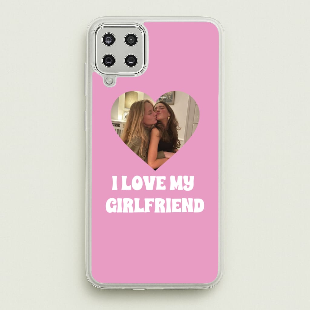 I Love My Girlfriend - Personalised Couples - Personalised Valentine's Day Phone Case for Galaxy A12