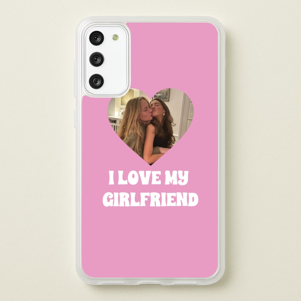 I Love My Girlfriend - Personalised Couples - Personalised Valentine's Day Phone Case for Galaxy A41