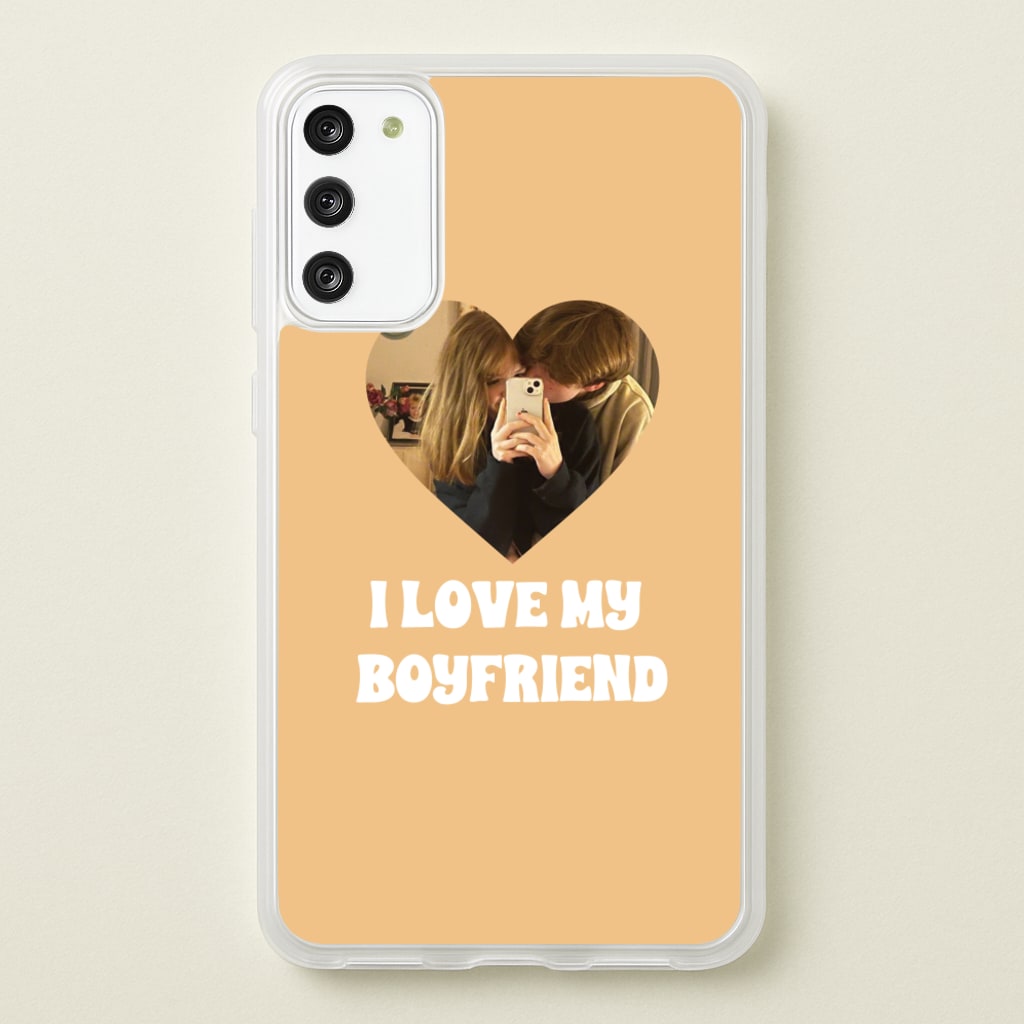I Love My Boyfriend - Personalised Couples - Personalised Valentine's Day Phone Case for Galaxy A41