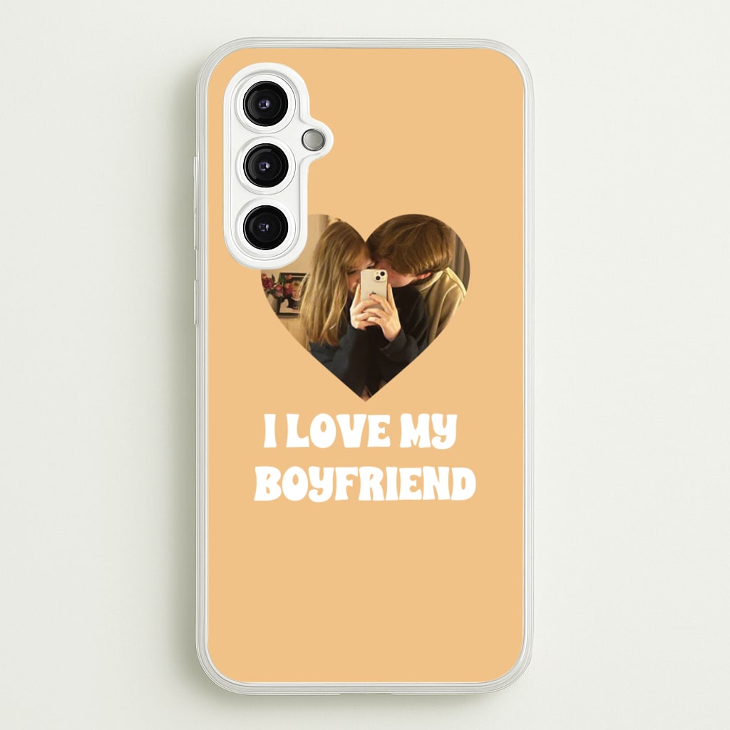 I Love My Boyfriend - Personalised Couples - Personalised Valentine's Day Phone Case for Galaxy A14