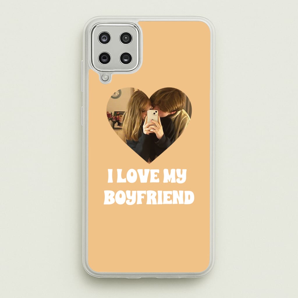 I Love My Boyfriend - Personalised Couples - Personalised Valentine's Day Phone Case for Galaxy A12
