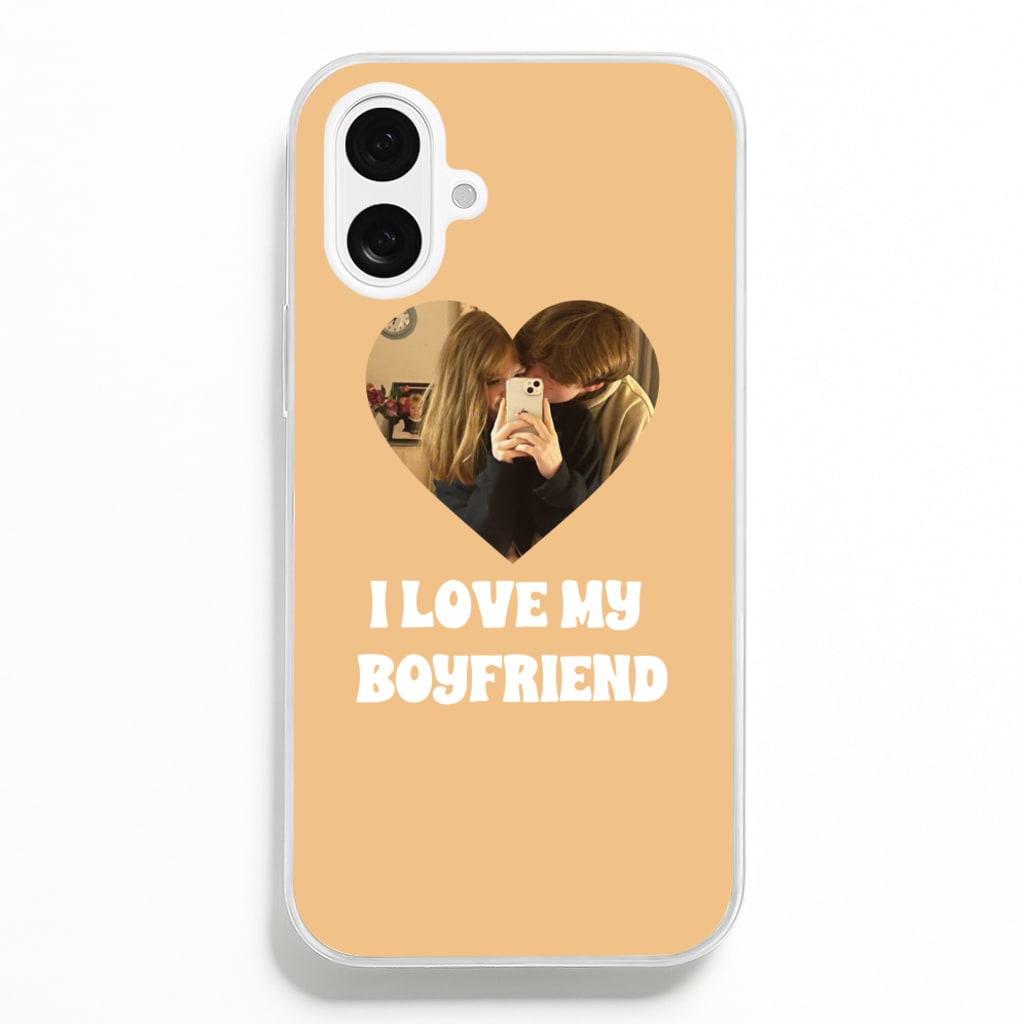 I Love My Boyfriend - Personalised Couples Phone Case