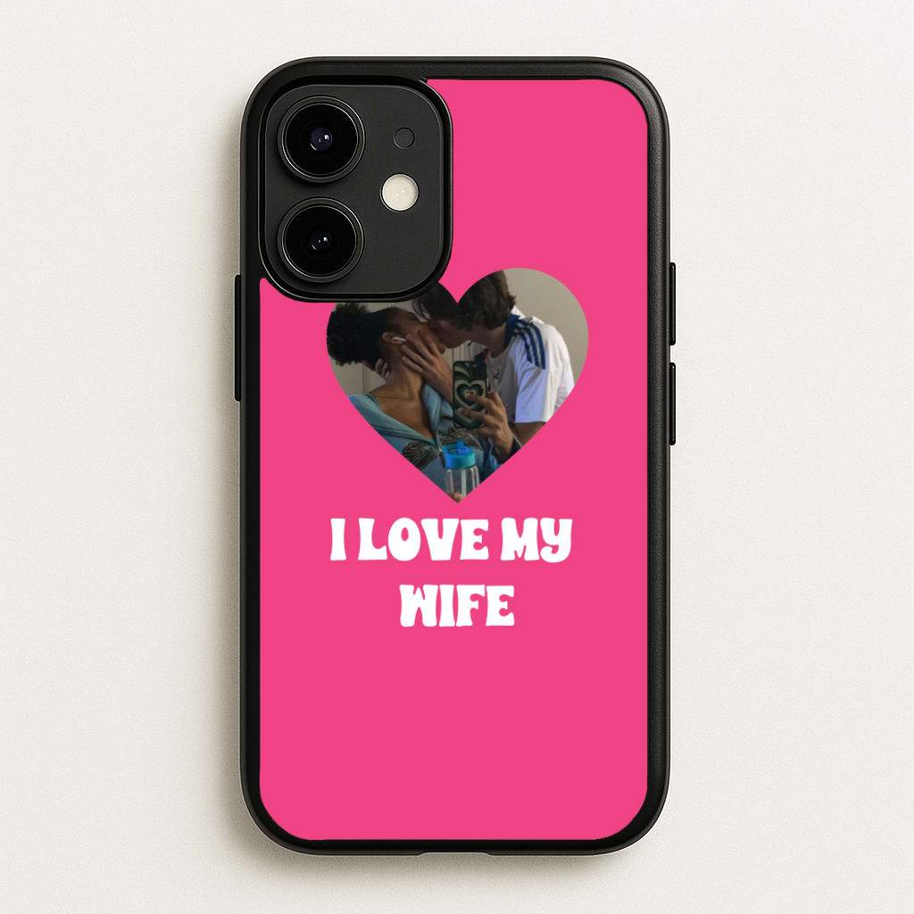 I Love My Wife - Personalised Couples - Personalised Valentine's Day Phone Case for iPhone 12 / 12 Pro
