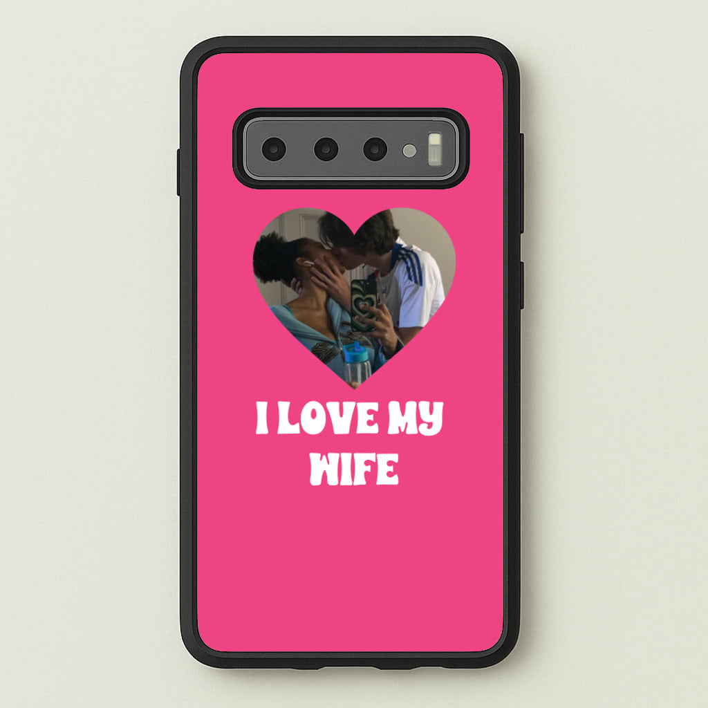 I Love My Wife - Personalised Couples - Personalised Valentine's Day Phone Case for Galaxy S10 Plus