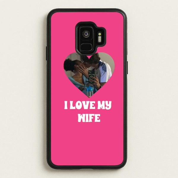I Love My Wife - Personalised Couples - Personalised Valentine's Day Phone Case for Galaxy S9
