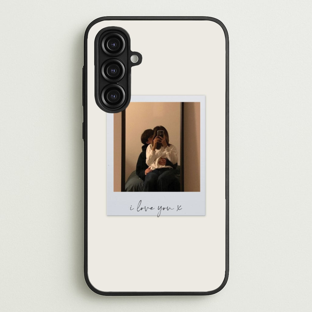 I Love You Polaroid - Personalised Couples - Personalised Valentine's Day Phone Case for Galaxy A16