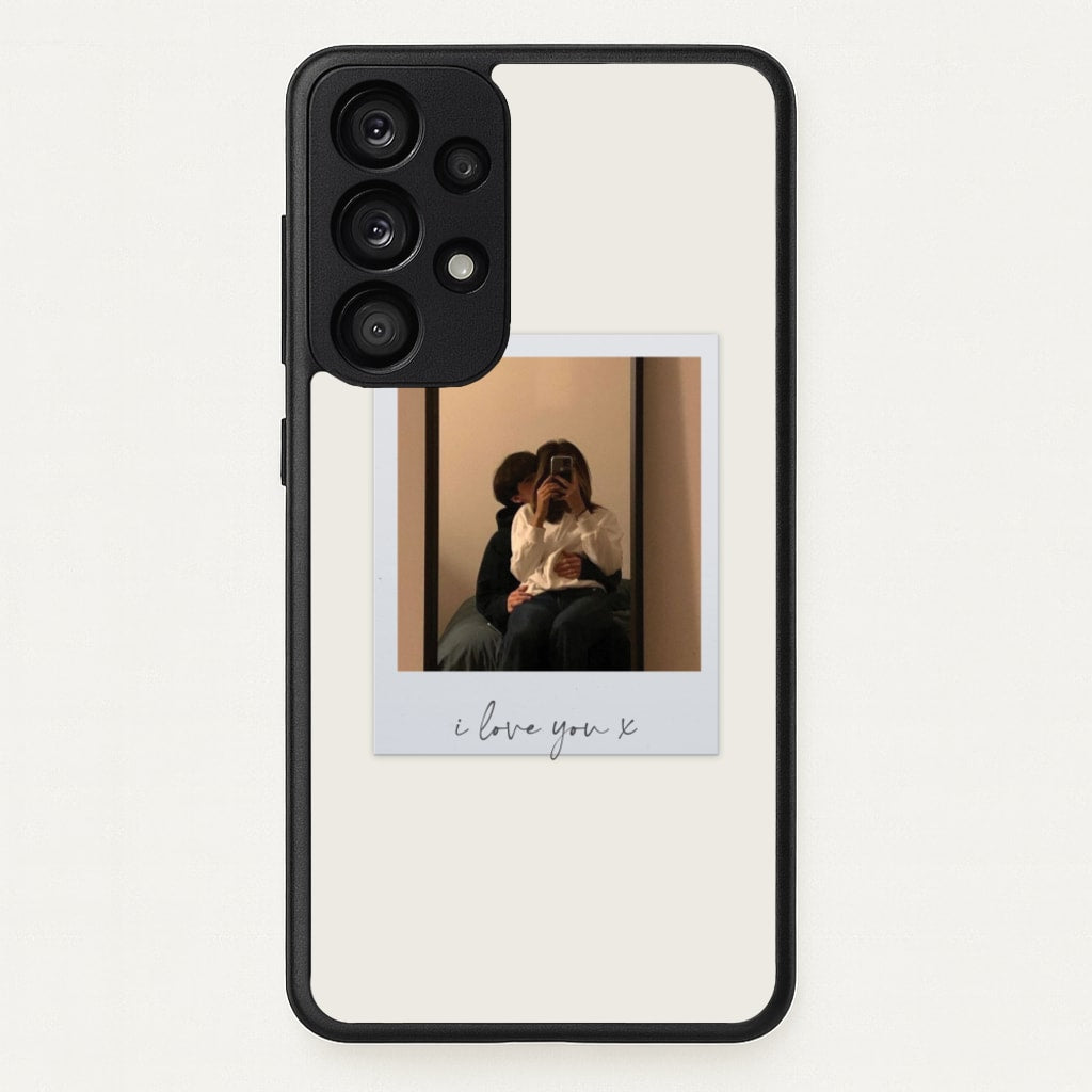 I Love You Polaroid - Personalised Couples - Personalised Valentine's Day Phone Case for Galaxy A53
