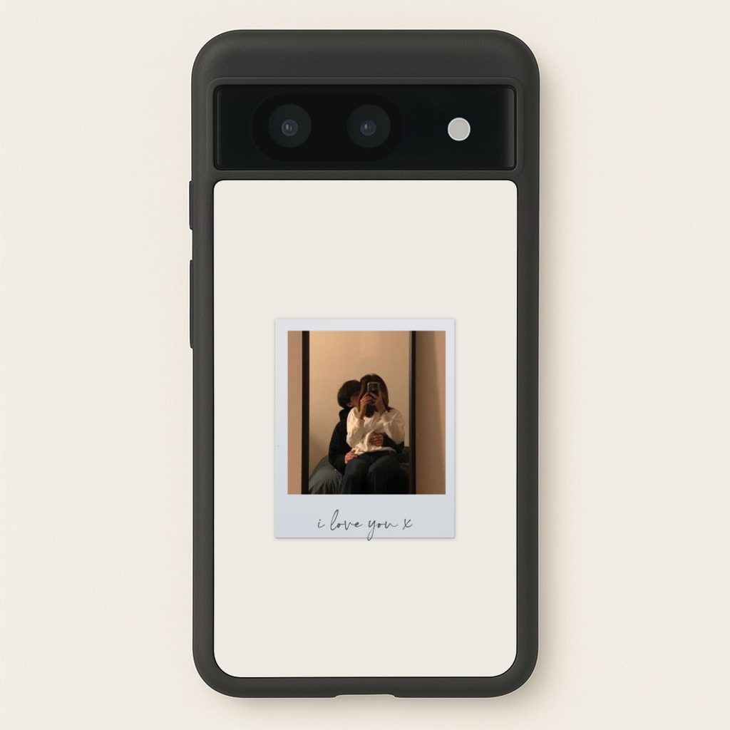 I Love You Polaroid - Personalised Couples - Personalised Valentine's Day Phone Case for Google Pixel 8a